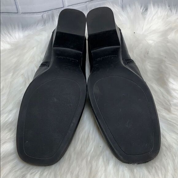 Clarks Tempe Black Leather Side Zip Booties Size 9 - Picture 8 of 8